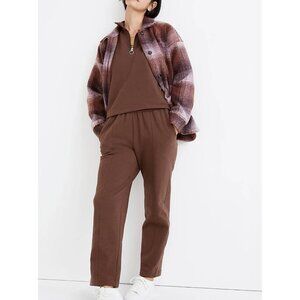 NWT MAdewell MWL Ribbed Seamed Sweatpants Brown 2X